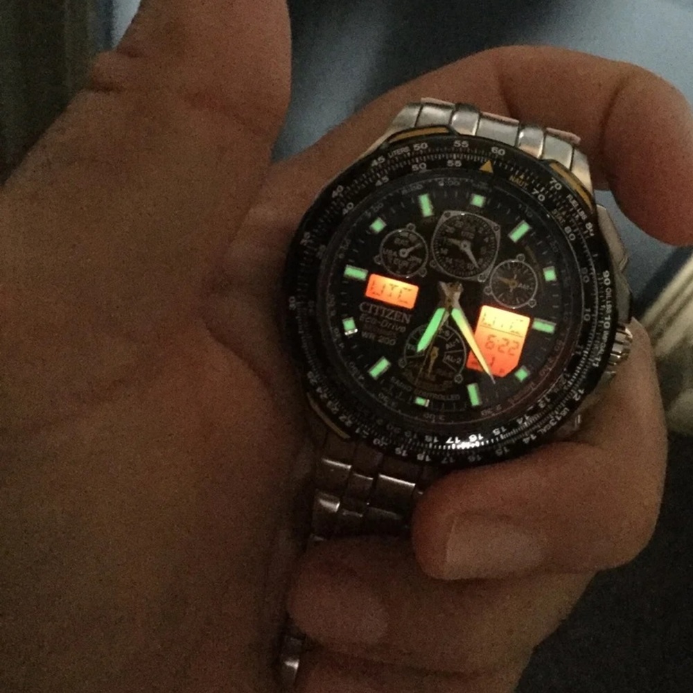 Citizen eco drive Skyhawk AT. $750! Watc
